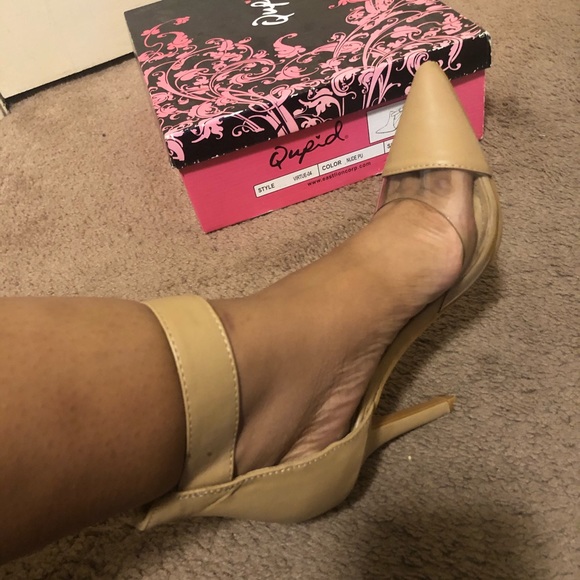 Faux Leather Ankle Strap Heels - Picture 3 of 5